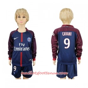 Maillot/Tenue Paris Saint-Germain Cavani 9 Enfant Domicile 2017/18 Manche Longue